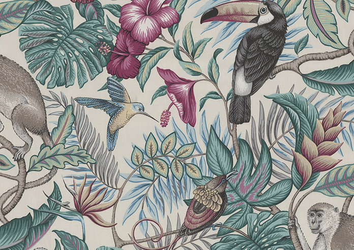 Rain Forest, Cassis - Roman Blind - Image 6